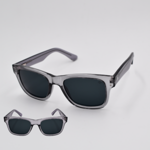 cuadrado transparente lente gris estilo burbank
